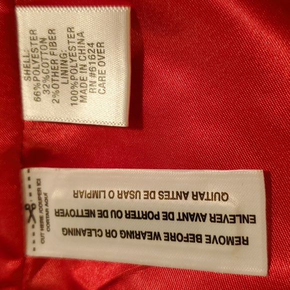 NWT SZ Large Vintage Laura Ashley Red Tapestry ♥️ Jacket - Picture 6 of 9